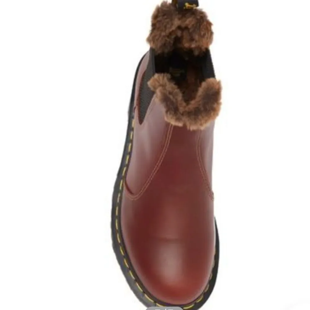 Dr. Martens Leonore Faux Fur Lined Lug Sole Chelsea Boot - Picture 7 of 12